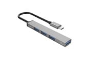 USB-hub - ORICO USB to USB 3.0 + 3x USB 2.0 Hub Adapter (gray) USB-hub - USB 3.0 - 4 porter - Grå - AH-13-GY-EP-IP