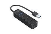 USB-hub - ORICO USB to USB 3.0 + 3x USB 2.0 Hub Adapter (black) USB-hub - USB 3.0 - 5 porter - Svart - TWU32-4A-BK-EP-IP