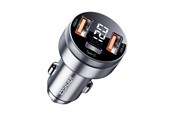 Mobil - Adaptere og ladere - Essager Car Charger 2xUSB-A+USB-C 80W LED (grey) - ECC2AC-FL0G-P