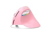 Mus - DeLUX Wireless Vertical Mouse M618Mini DB BT+2.4G 2400DPI (pink) - Ergonomisk mus - 6 - Rosa - M618 Mini Pink