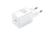 Mobil - Adaptere og ladere - Vention Wall charger FEPW0-EU USB-C 20W GaN (white) - FEPW0-EU