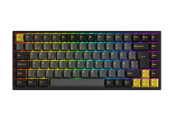 Tastatur - Akkogear 3084B Plus-S Black & Gold V3 Cream Yellow Pro - Gamingtastatur - Uten numpad - Nordisk - Svart - 6925758629096