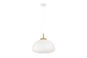 Lamper - EGLO SUMMERHILL pendant light white/wood - 44065