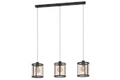 Lamper - EGLO DELLOW long table pendant black/brass - 43605