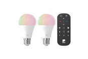 Smarthus - EGLO CONNECT-Z LED A60 9W RGB+TW E27 matt 2-pack incl. remote control - 110311