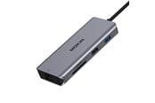 Dokkingstasjon - MOKiN 9in1 Laptop Docking Station USB C to 2x USB 3.0 + USB 2.0 + 2x HDMI + SD/TF + RJ45 + PD (silver) - MOUC0305