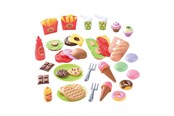 Lekekjøkken & Utstyr - PLAY Toys Food Lunch and Snacks Playset 60pcs. - 3020