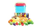 Lekekjøkken & Utstyr - PLAY Toys Food in Storage Box 51pcs. - 3125