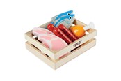 Treleker - Tidlo Wooden Play Food Meat and Fish in Box 8 pieces. - T0104