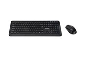 Tastatur - Targus - keyboard and mouse set - combo full size - QWERTY - UK - black Input Device - Tastatur & Mussett - Engelsk - Storbritannia - Svart - AKM610UK