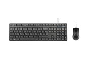 Tastatur - Targus - keyboard and mouse set full size - QWERTY - Spanish - black Input Device - Tastatur & Mussett - Spansk - Svart - AKM622ES