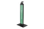 Skjermholder - Compulocks BrandMe stand - for LCD display - brandable with large base plate - black - 140BLBPB