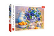 Puslespill - Trefl Puzzle - Blue bouquet (1000 pieces) Gulv - TFL10466