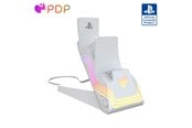 Spill - Tilbehør - PDP Afterglow Wave - Dual Charger White - Sony PlayStation 5 - 052-022-WH