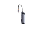 USB-hub - Baseus Joystar 7 in 1 USB-C Hub USB-hub - USB 3.1 - 7 porter - Grå - B00030708811-00