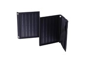 Kraftstasjon - Choetech Foldable solar charger SC005 22W 2xUSB (black) - SC005-V2