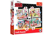 Puslespill - Trefl Puzzle - DISNEY - Minnie with friends (4in1) Gulv - TFL34355