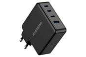 Mobil - Adaptere og ladere - Riversong PowerKub 100W GaN Charger 3xUSB-C/1XUSB-A Output Black - AD105-EU-BLACK