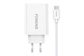 Mobil - Adaptere og ladere - Foneng Fast charger 1x USB EU43+ USB Type C cable - EU43 Type-C