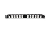 Tilbehør - TRENDnet TC-KP24SA - patch panel - 1U - 19" - blank angled keystone shielded - TAA Compliant - TC-KP24SA