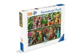 Puslespill - Ravensburger Cats On The Shelf 500p - 12000205