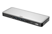 Dokkingstasjon - Deltaco USB-C dock triple 2x HDMI/DP USB-C/USB-A/RJ45/S - USBC-HDMI29