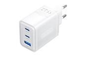 Mobil - Adaptere og ladere - Vention Wall charger FERW0-EU 2xUSB-C USB- A 65W/65W/30W GaN (white) - FERW0-EU