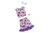 Dukker, Bamser & Utstyr - Barbie Doll Clothing Fashion Pack With Floral Top Skirt & Accessories - HRH39