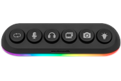 USB-hub - Streamplify HUB DECK 5 Slot RGB 12V USB-hub - USB 3.0 - 5 porter - Svart - SPUH-HZ51217.11