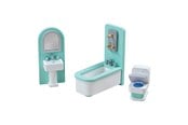 Dukker, Bamser & Utstyr - Tidlo Wooden Dollhouse Furniture Bathroom 3 pieces - T0222