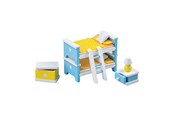 Dukker, Bamser & Utstyr - Tidlo Wooden Dollhouse Furniture Child's Bedroom 3 Pieces. - T0223