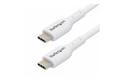 USB - StarTech.com 3m White USB-C Charging Cable USB C Cable 60W 3A PD - USB-C cable - 24 pin USB-C to 24 pin USB-C - 3 m - USB2CC3MWHE