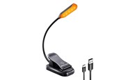 Lamper - Glocusent Wireless lamp clip-on book light USB-C (Black) - GLCSNTBL101B