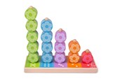 Babyleker - Bigjigs Wooden Stacking Game Flowers 16 pcs. - BB090