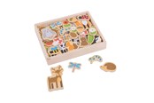 Kreative leker - Bigjigs Wooden Magnets Bunch 35 pcs. - BJ275