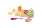 Treleker - Bigjigs Wooden Cheese Board 10 pieces. - BJ361