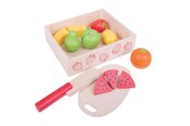 Rollelek - Bigjigs Wooden Box with Cutting Fruit - BJ472