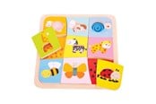 Babyleker - Bigjigs Wooden Animal Patterns Puzzle 9 pcs. - BJ509