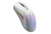 Mus - Glorious Model O 2 Mini Wireless - Matte White - Gaming mus - Optisk - 5 - Hvit med RGB lys - GLO-MS-OMWV2-MW