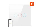 Smarthus - Avatto Smart Light Switch ZigBee ZTS02-EU-W3 3 Way TUYA (white) - ZTS02-EU-W3