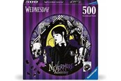 Puslespill - Ravensburger Round Puzzle Wednesday Nevermore 500p - 17573