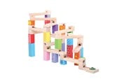 Byggesett - Bigjigs Wooden Marble Track 53pcs. - BJ786