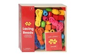 Babyleker - Bigjigs Wooden Beads in Pot 95pcs. - BJ662