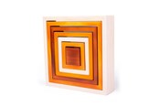 Babyleker - Bigjigs Wooden Square Stacking Toy - 33038