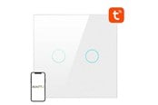 Smarthus - Avatto Smart Light Switch ZigBee LZTS02-EU-W2 2 Way No Neutral TUYA (white) - LZTS02-EU-W2