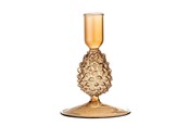 Dekorasjon - Bloomingville - Jisele Candle Holder - Brown - Glass - 82061233