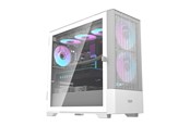 Kabinett - Darkflash DK415 computer case + 2 fans (white) - Kabinett - Miditower - Hvit - DK415 White + 2 fans