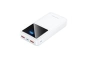 Nødlader - Vention Powerbank FHLW0 20000mAh Micro-USB USB-C 2xUSB-A 22.5W (white) Nødlader - Hvit - 20000 mAh - FHLW0