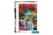 Puslespill - Clementoni Jigsaw Puzzle Colorful Thai Falls 1000pcs. - 39821