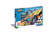 Puslespill - Clementoni Jigsaw Puzzle Super Color Hot Wheels 104pcs. - 25760